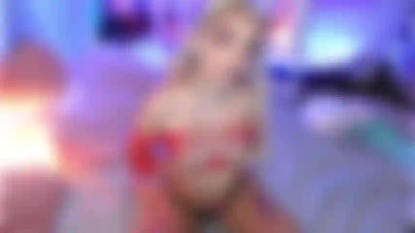 Riding a dildo with red fishnet top on, making ahegao face and dirty talking. Wanna cum inside me? ;)