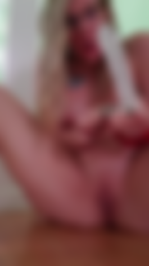 Frozen dildo masturbation