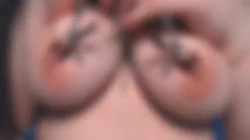 Tie boobs-Clamps nipple-Spanking