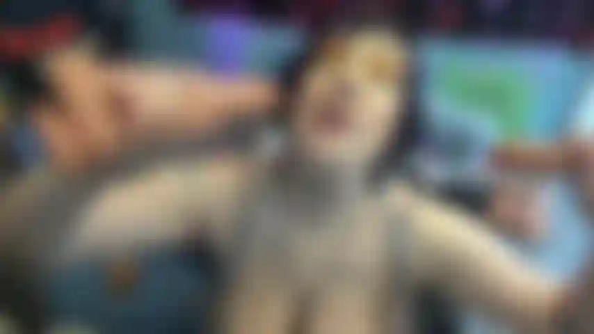 Bimbo gangbang! Airtight begging for cum, multiple holes pounded!