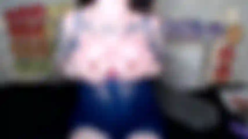 Cumming hard with my purple vibrator in my dark blue baby doll