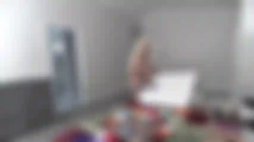 RP THE CLEANING LADY---STANDING NAKED WITH TITS HANGING---SUCKING ON WHITE TOY & JERKING IT WITH MY HAND---RIDDING TOY FACING CAM