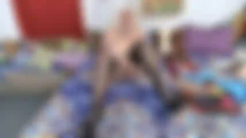 SHEER_BLACK_THIGH_HIGHS,_HEELS,_MAKING_YOU_EAT_MY_PUSSY,_DOGGY_WITH_ASSHOLE_SPREAD_OPEN