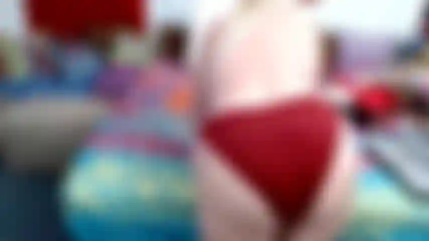 CHANGING INTO SATIN PANTIES, BURGANDY, BROWN, BLACK & WHITE STRIPPED, & WHITE PANTIES--GIVING YOU ENCOURAGMENT