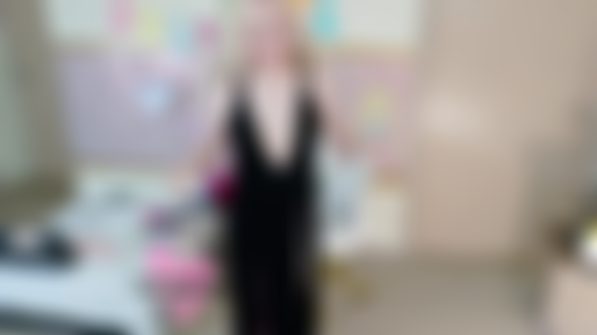 Sexy black dress showoff - sophia sinclaire teases you then strips down - 4k mp4.