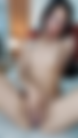 Skinny girl masturbates with her fingers tightly.