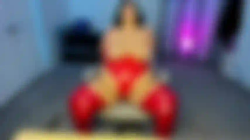 Red Latex Cumming on your Cock BBW Domme