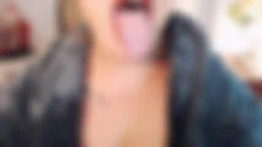 Tongue, tongue, tongue then some more tongue :)  Long , wet tongue , close , nice and personal. And some close up face and eyes to the end :P