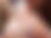 Sloppy blowjob! Topless slobbering all over a big , fat cock .