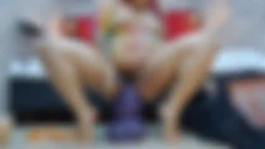 PURPLE HUGE TOY ANAL !! SUPER ANAL !!!!