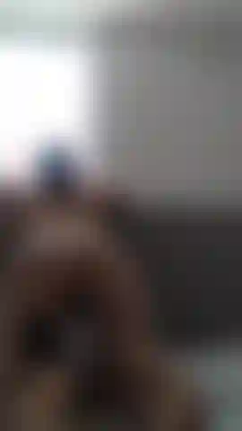 Spying through the window, then i touched the bed.