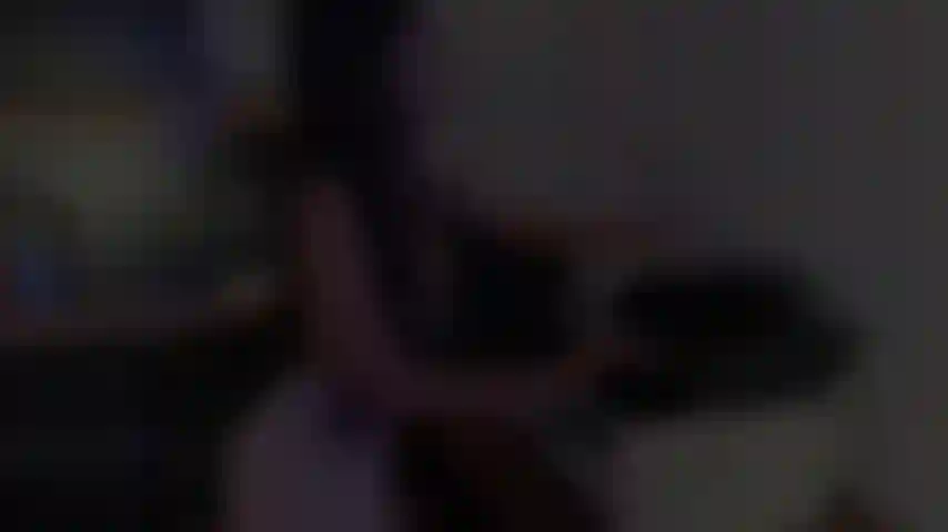 I play with my big tits in my office