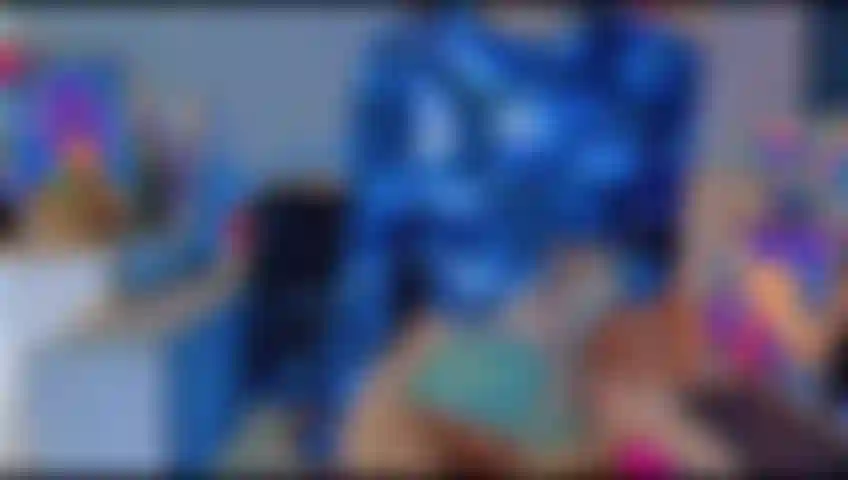 Tina plays with her lush