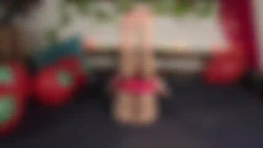 Strawberry balloons pop.