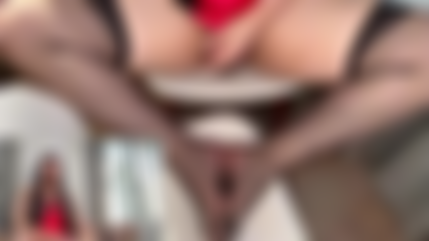 Cumming on my stockings.