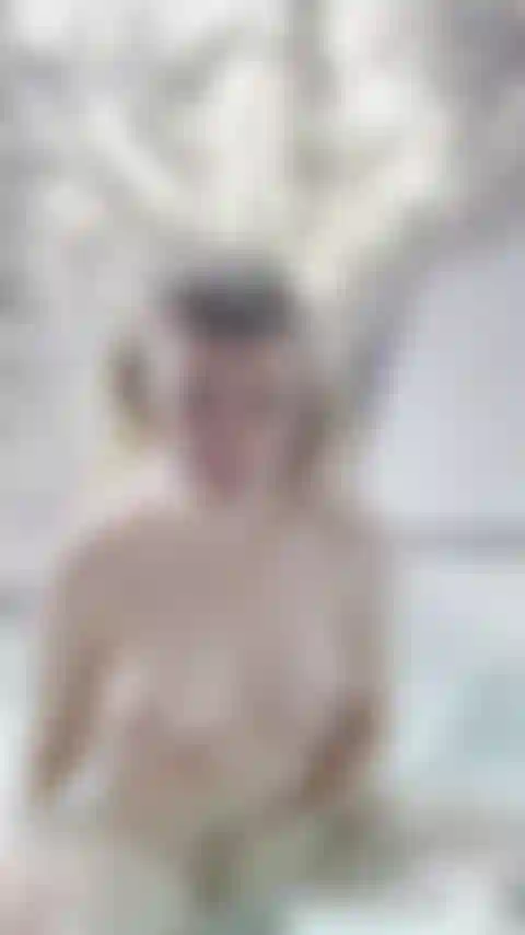 Cumming in hottub outside in a winter wonderland.