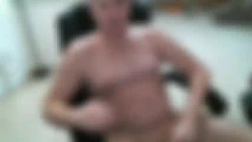 Straight jerk off session in office chair