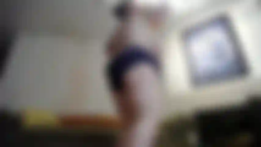 Major Massive Boobie Floppage Trying to jump up and down but heavy titty issues arise...