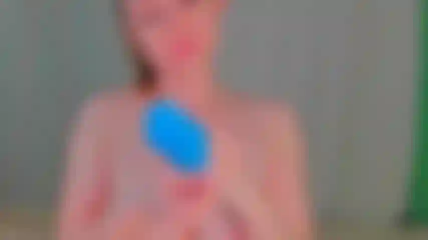 Fingering pussy and ass in medical latex gloves.