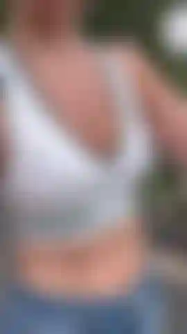 Bouncy walk in the fresh air.. Sports bra style