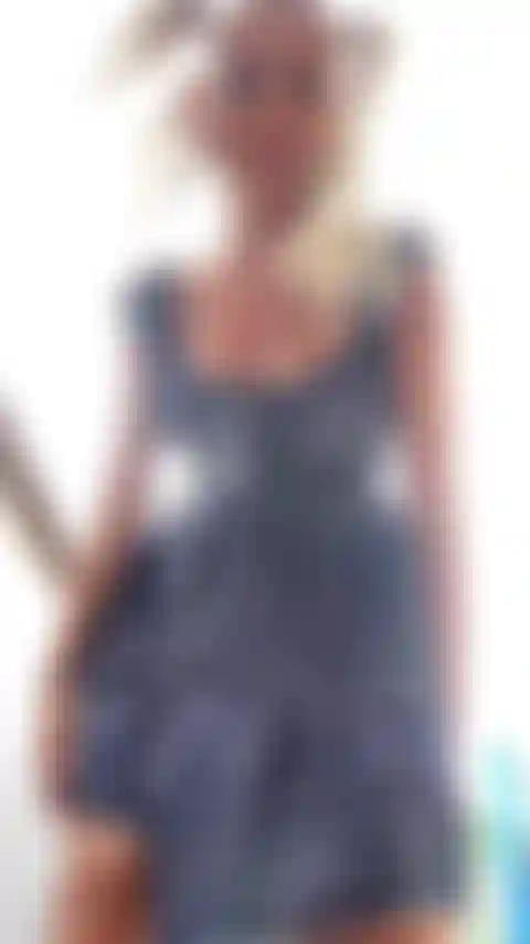 Outside peek under the dress