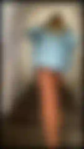 The best naked tease on the stairs