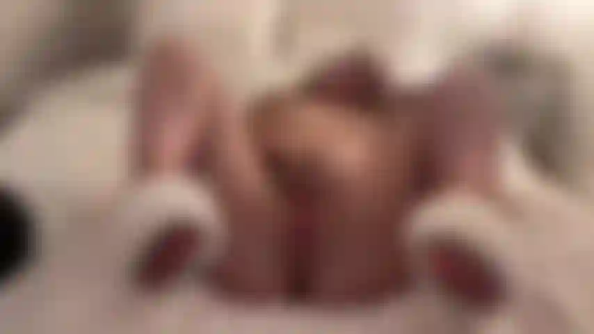 Rubbing my naked pussy.