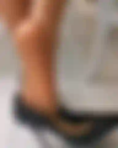 Shoe Play In Pantyhose