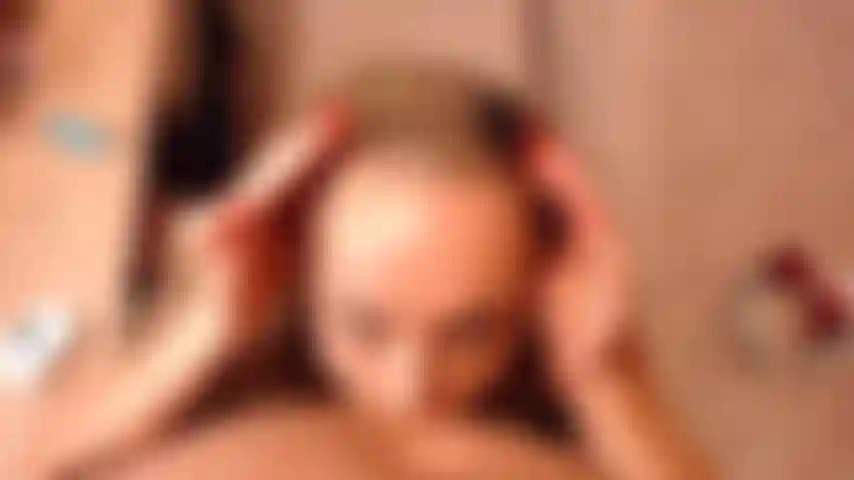 pov blowjob, headband fetish, facial