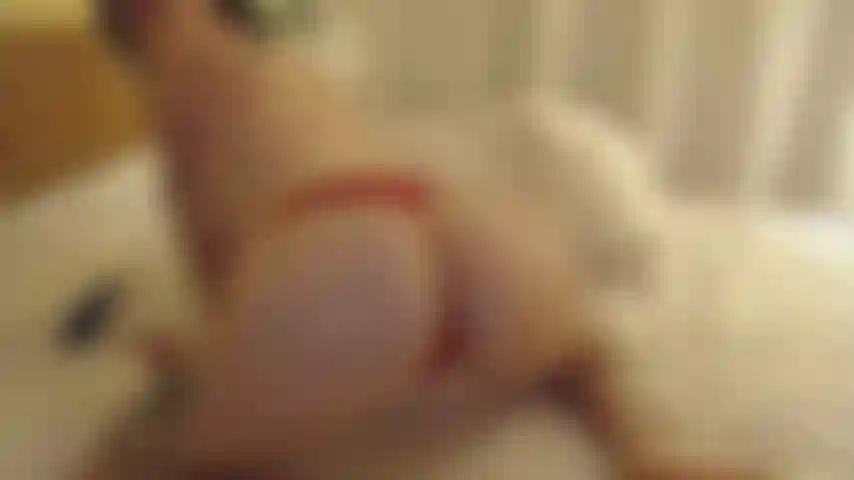 Teasing you with my booty...then fucking my pussy with my candy cane glass toy until I cum!!