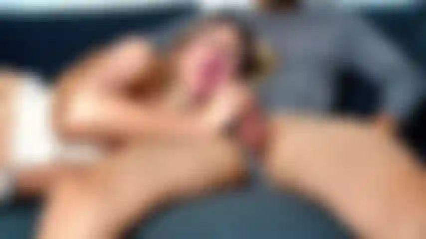 Big cumshot in my face! My BF gave me all