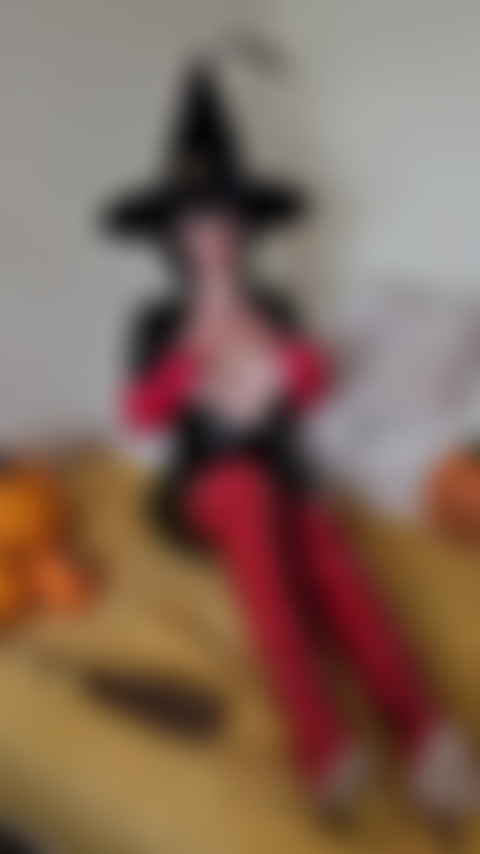 Halloween PVC Gloved Booted Witch doing ANAL! Cum treats