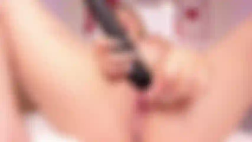 FUCK TIGHT PUSSY WITH GLASS DILDO