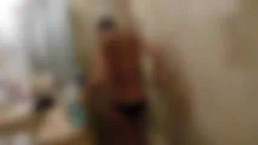 A good shower after a day at the beach happiness.