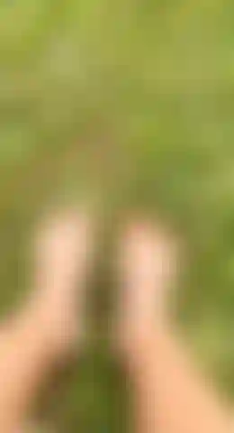 Barefoot outside for feetfetish.