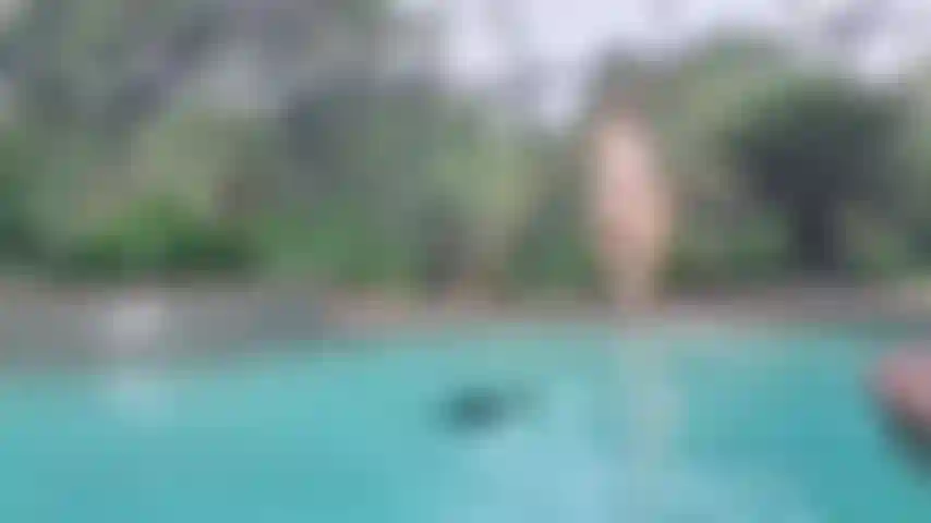 9 months Pregnant Skinny Dip - Part 1