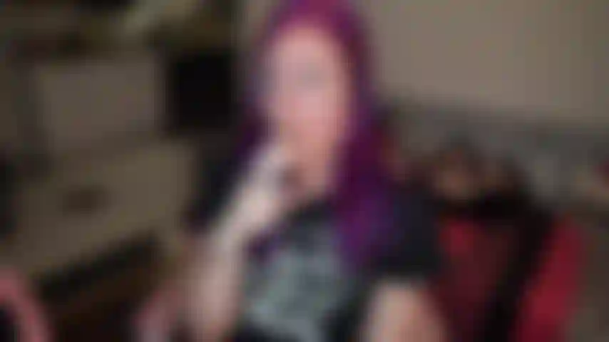 Smoke and Purple Ponytail