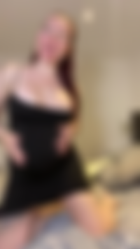 29 Weeks Pregnant Little black dress JOI with EPIC dirty talk and SPIT SHOW