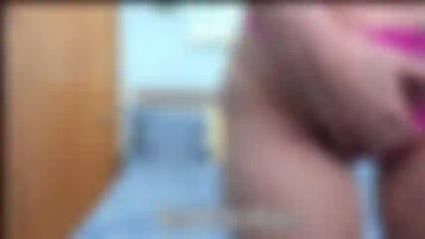 POV Toyride in gstring- Watch my big ass up close riding a dildo.