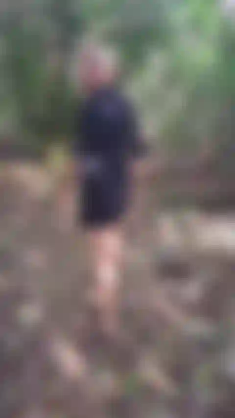 Naughty walk in fort, nude and squirt.