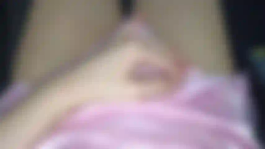 P.O.V: jerking in my room while I wear my pink satin nighty and black knee stockings (big creamy white load and horny moans)