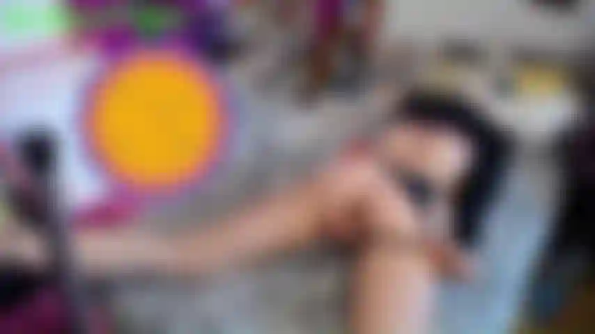 Fucked by machine in prone position + sloppy deep throat